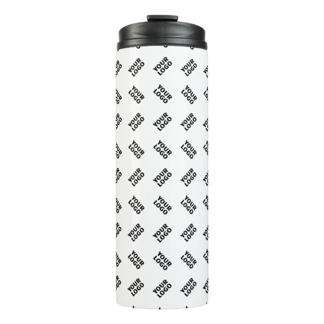 Bouteilles Isothermes Votre logo | Motif répété de substitution simple (Devant)