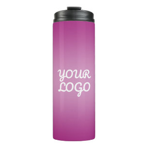 Bouteilles Isothermes Votre logo & ombre simple moderne Violet