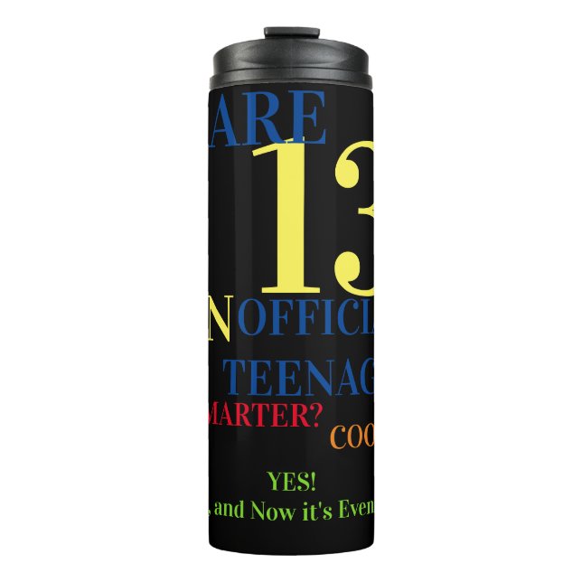 Bouteilles Isothermes Vous Avez 13 Adolescent Officiel Pour Enfant Anniv (Devant)