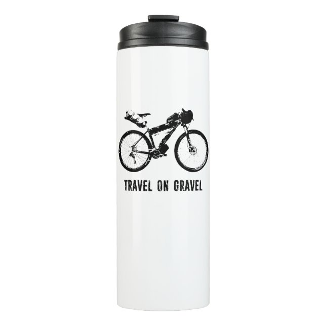 Bouteilles Isothermes Voyage Sur Le Vélo Gravel (Devant)
