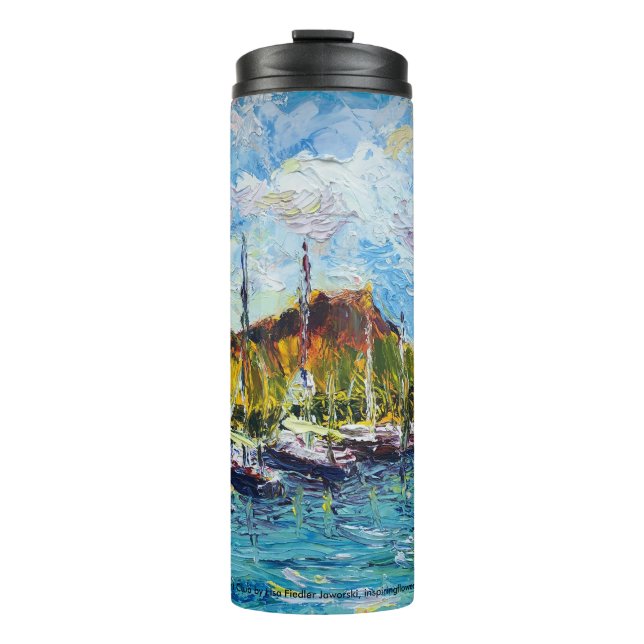 BOUTEILLES ISOTHERMES WAIKIKI YACHT CLUB PEINTURE (Devant)