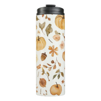 Bouteilles Isothermes Watercolor Fall Harvest Seamless Pattern Tumbler