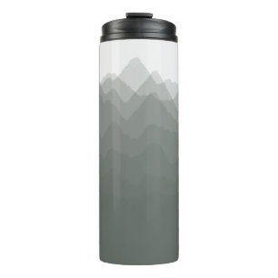 Bouteilles Isothermes Watercolor Mountains Forêt Tumbler thermique
