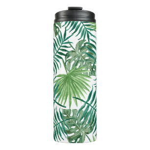 Bouteilles Isothermes Watercolor Tropical Palm Leaves