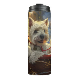 Bouteilles Isothermes West Highland White Terrier Chien Festif de Noël
