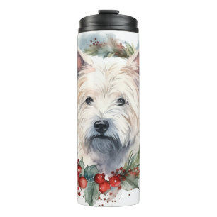 Bouteilles Isothermes West Highland White Terrier Wire de Noël