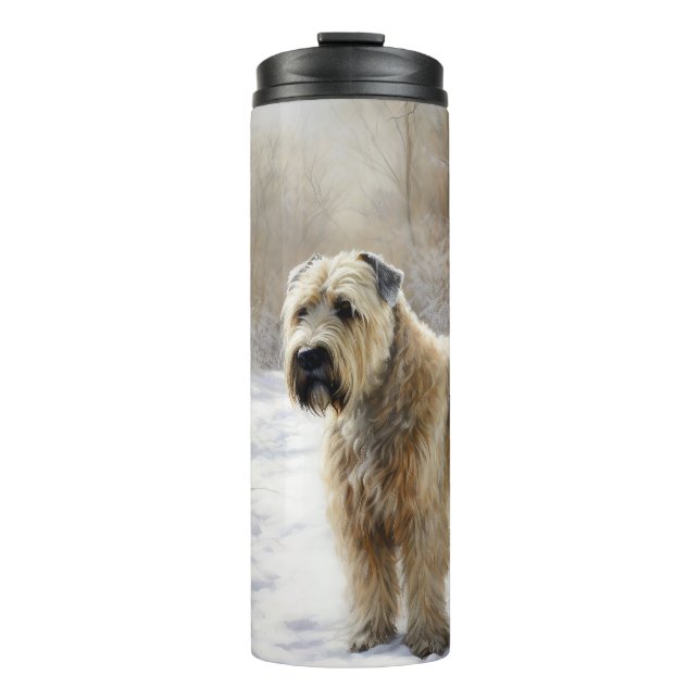 Bouteilles Isothermes Wheaten Terrier Laisser neiger Noël (Devant)