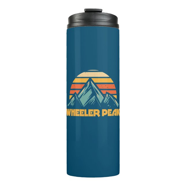 Bouteilles Isothermes Wheeler Peak New Mexico Retro Turquoise (Devant)