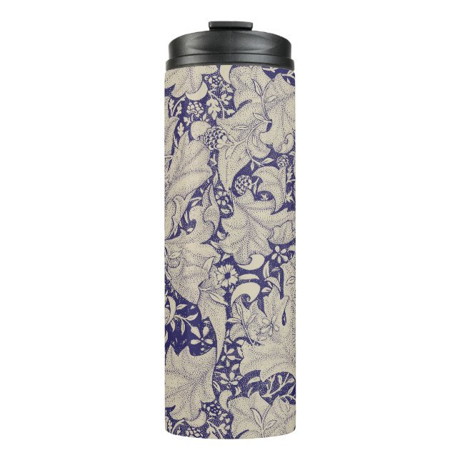 Bouteilles Isothermes William Morris Wallflower bleu damas floral (Devant)