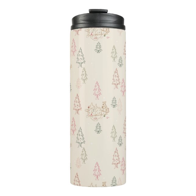 Bouteilles Isothermes Winnie le Motif de l'Arbre de Noël de l'Ooh (Devant)