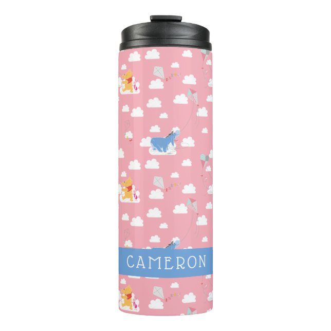 Bouteilles Isothermes Winnie l'Ourson| Motif Pink Flying Kite Days (Devant)