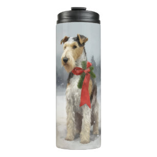 Bouteilles Isothermes Wirefox Terrier Chien de Noël de neige
