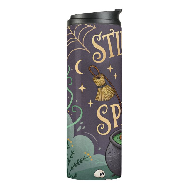 Bouteilles Isothermes Witchy Halloween Thermal Tumbler Stirring Up Spell (Tourné sur la gauche)