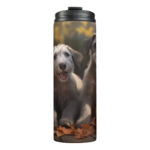 Bouteilles Isothermes Wolfhound Chiot Automne Citrouille de plaisir