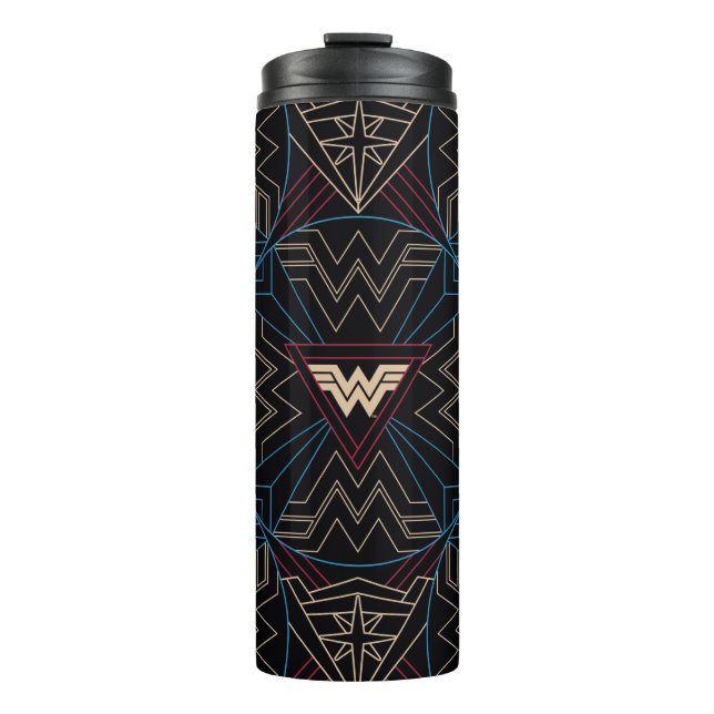 Bouteilles Isothermes WW84 | Wonder Woman Circular Motif géométrique (Devant)