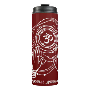 Bouteilles Isothermes Yoga Chakra Couronne Mantra Tumbler Thermique