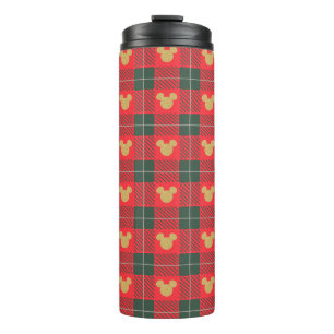 Bouteilles Isothermes Yuletide Joy Mickey Christmas Plaid Motif