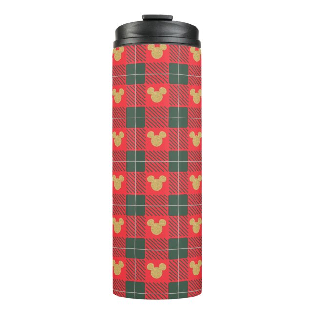 Bouteilles Isothermes Yuletide Joy | Mickey Christmas Plaid Motif (Devant)