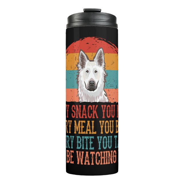 Bouteilles Isothermes zwitserse witter herdershond (Devant)