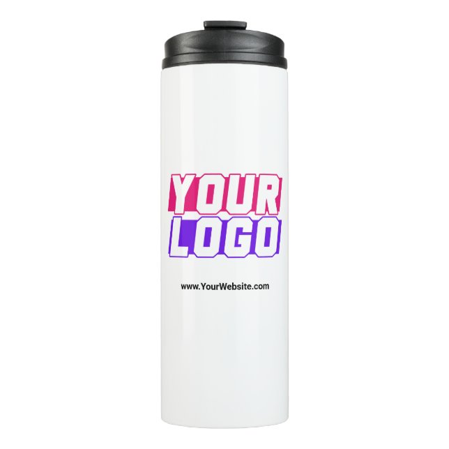Bouteilles thermiques du logo personnalisé - Ajout (Devant)