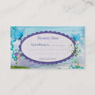 Boutique Blue Representative or Small Business Business Card