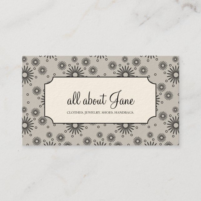 Boutique Business Cards (Front)