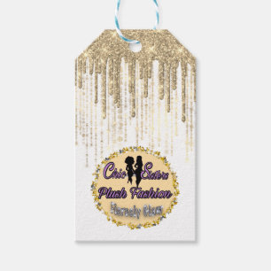  Boutique Clothing Price Tag Gold Drips White