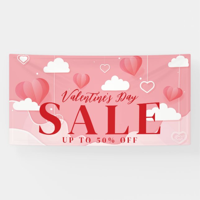 Boutique Coeurs et nuages Valentines Bannière de v (Horizontal)