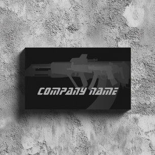 Boutique d'armes simple Carte de visite noir
