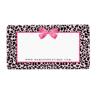 Boutique de beauté Girly Pink Empreinte de léopard