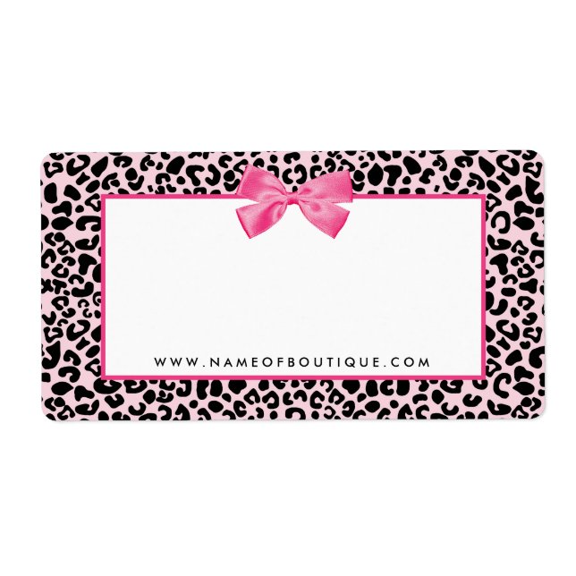 Boutique de beauté Girly Pink Empreinte de léopard (Devant)