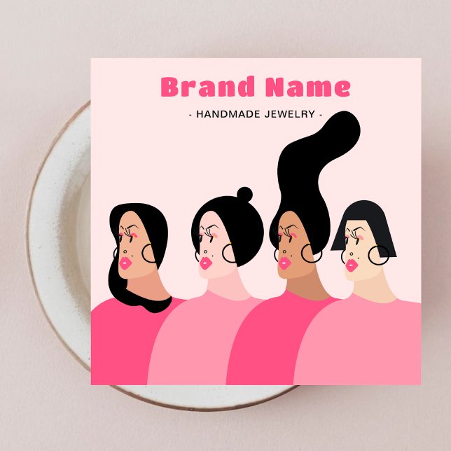 Boutique de bijoux rose moderne Porte-oreilles d'a (Créateur téléchargé)