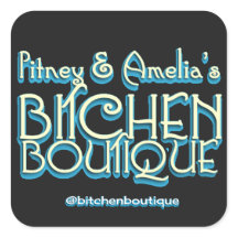 Boutique de cuisine Titre Stickers Carrés (6)