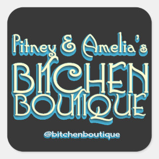 Boutique de cuisine Titre Stickers Carrés (6)