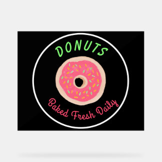 Boutique de Faux Néon Donuts Frais Quotidiennement