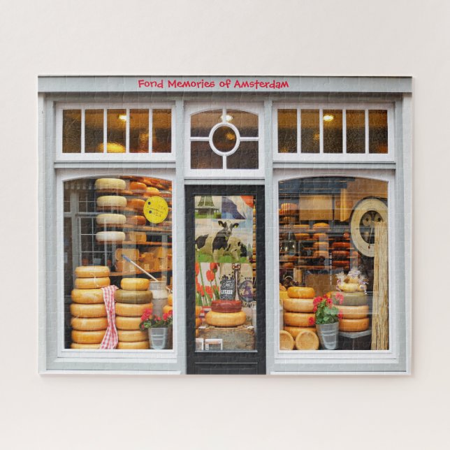 Boutique de fromage à Amsterdam. Jigsaw Puzzle (Horizontal)