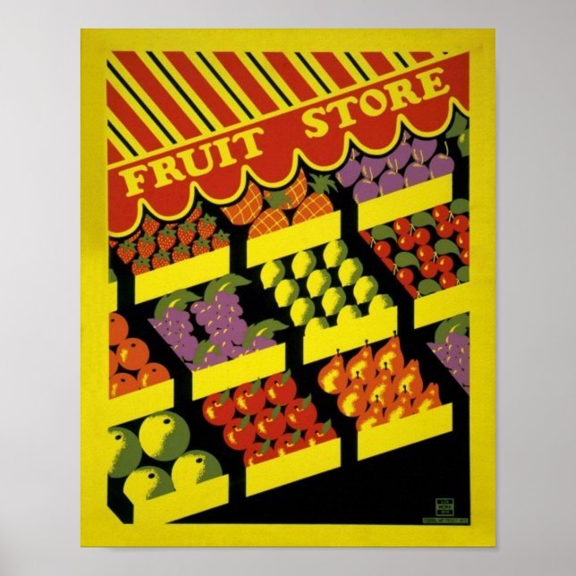 Boutique de fruits - Poster de l'APM - (Devant)