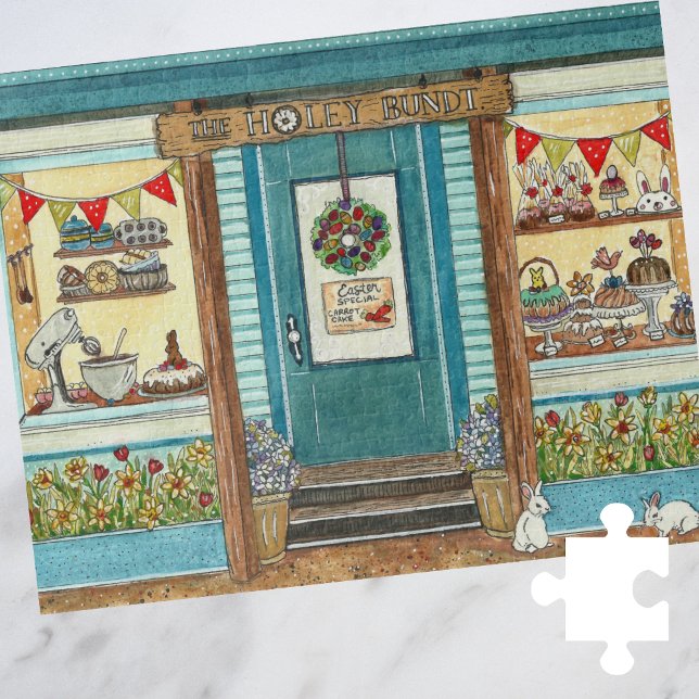 Boutique de gâteaux de Pâques Aquarelle Puzzle (Créateur téléchargé)