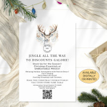Boutique de rennes Offres de Noël QR Carte imprima