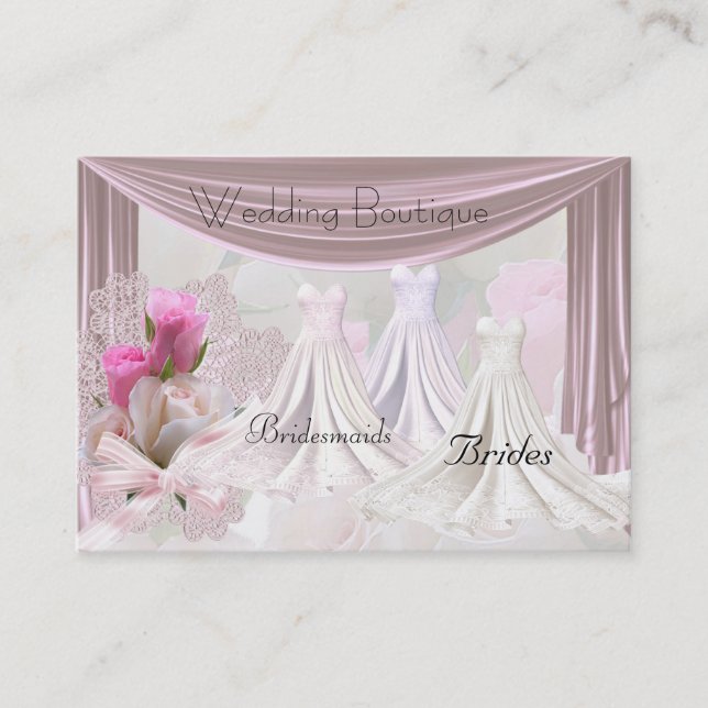 Boutique de robes Mariages cartes de visite (Devant)