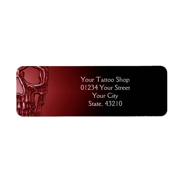 Boutique de tatouage noir rouge brillant pour le c (Devant)