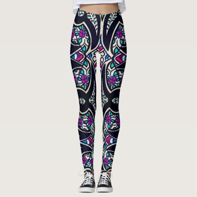 Boutique Design Digital Art  Leggings (Front)
