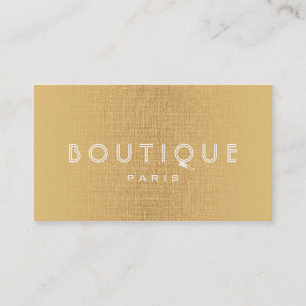 Boutique-Fashion Accessories Gold Linen Card