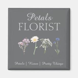 Boutique Florist Business Branding Magnet