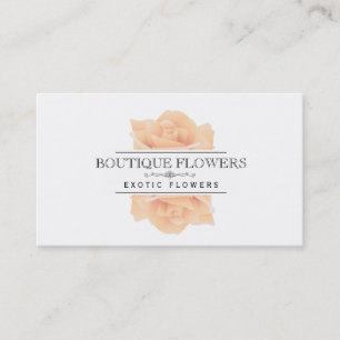 Boutique Flowers Elegant, Classic Business Card