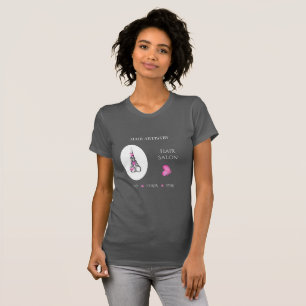 Boutique Hair Salon Business Branding Scissors T-Shirt