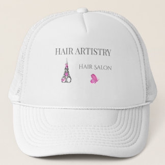 Boutique Hair Salon Business Branding Scissors Trucker Hat
