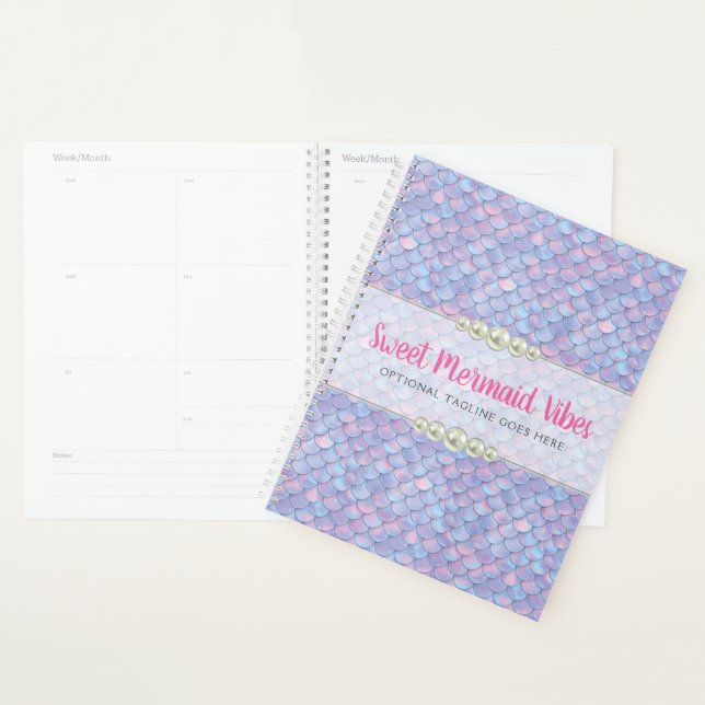 Boutique Mermaid Tail Scale & Pearl Pastel Sparkle (Devant avec enveloppe)