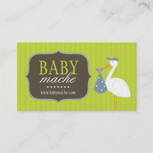 Boutique pour bébés Cartes de visite amusants et m (Devant)