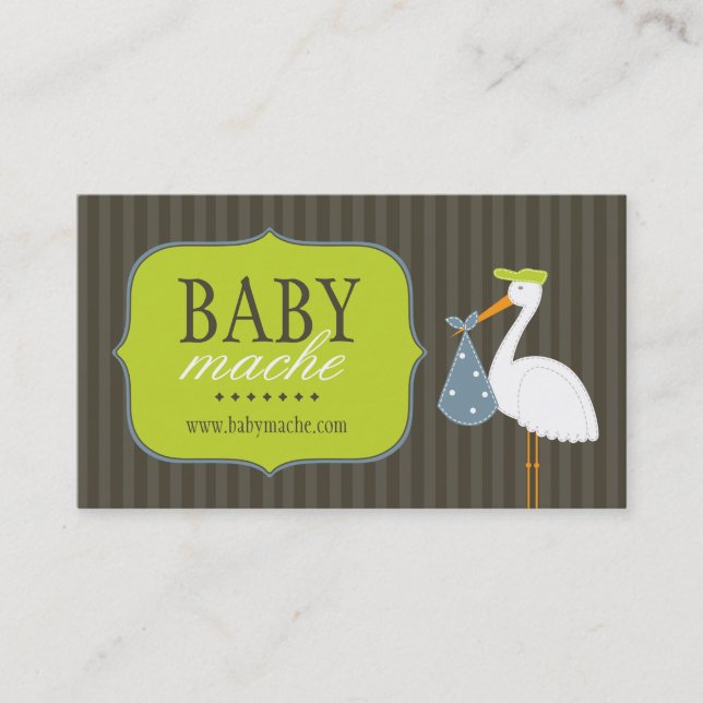 Boutique pour bébés Cartes de visite amusants et m (Devant)